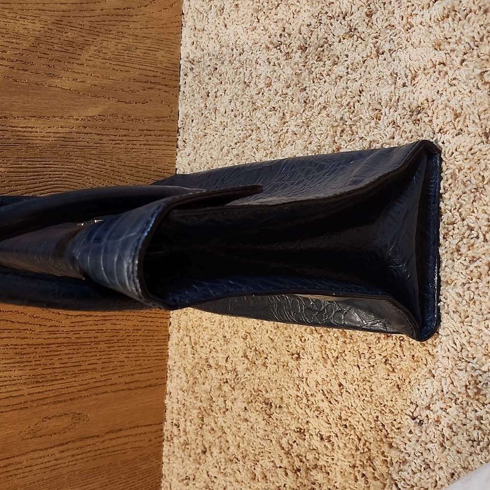 EUC Kate Spade Orchard Valley Sinclair Shoulder Bag Tote Croc Embossed Leather - Picture 4 of 8